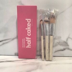 Half Caked The Essentials Face Collection 3 Piece Brush Set - NEW IN BOX